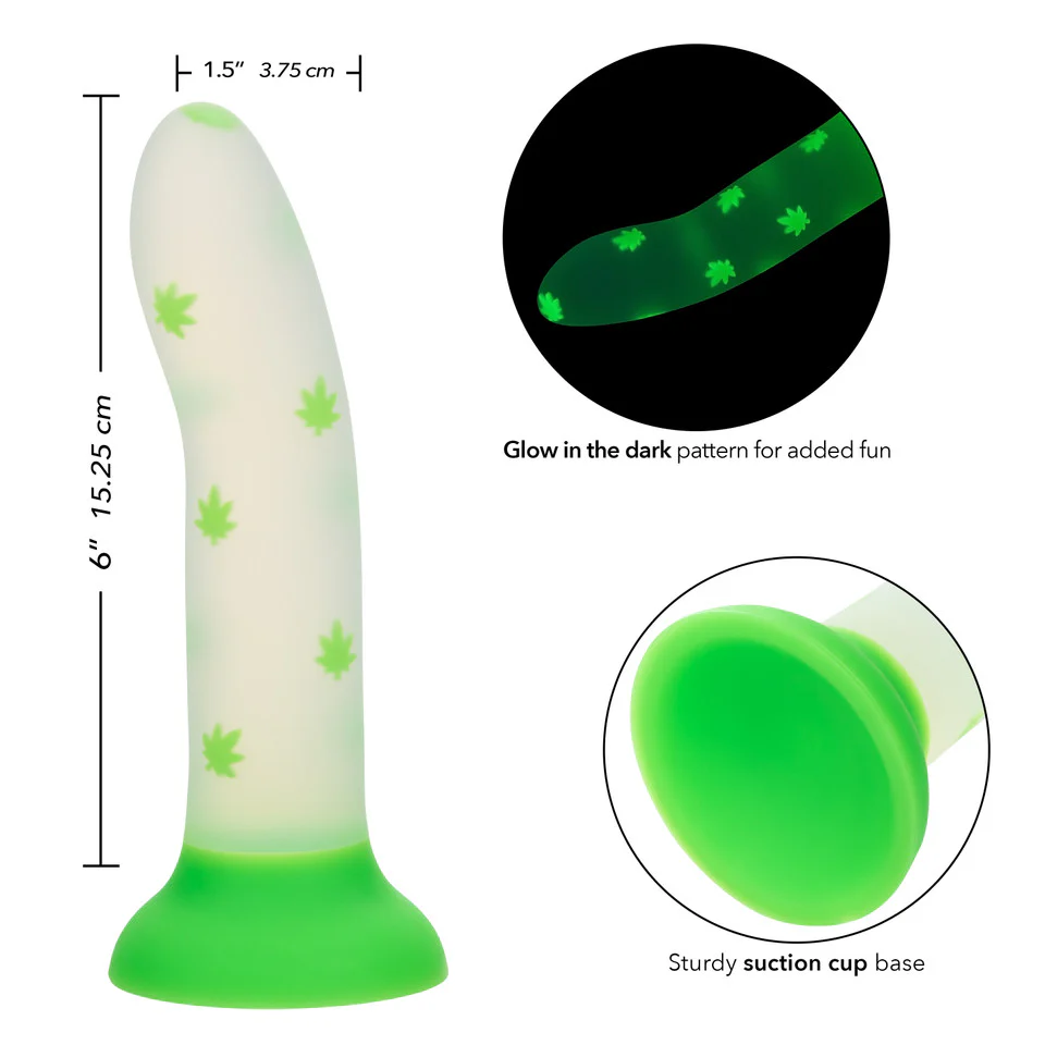 Dildo Glow Stick Leaf 6in. - Image 3