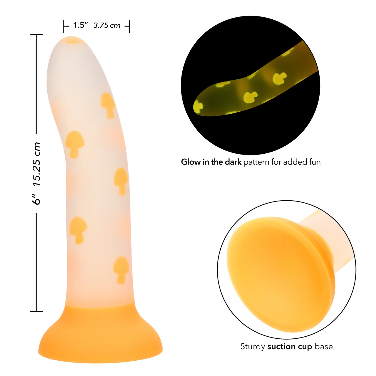 Dildo Glow Stick Mushroom 15 cm - Image 2