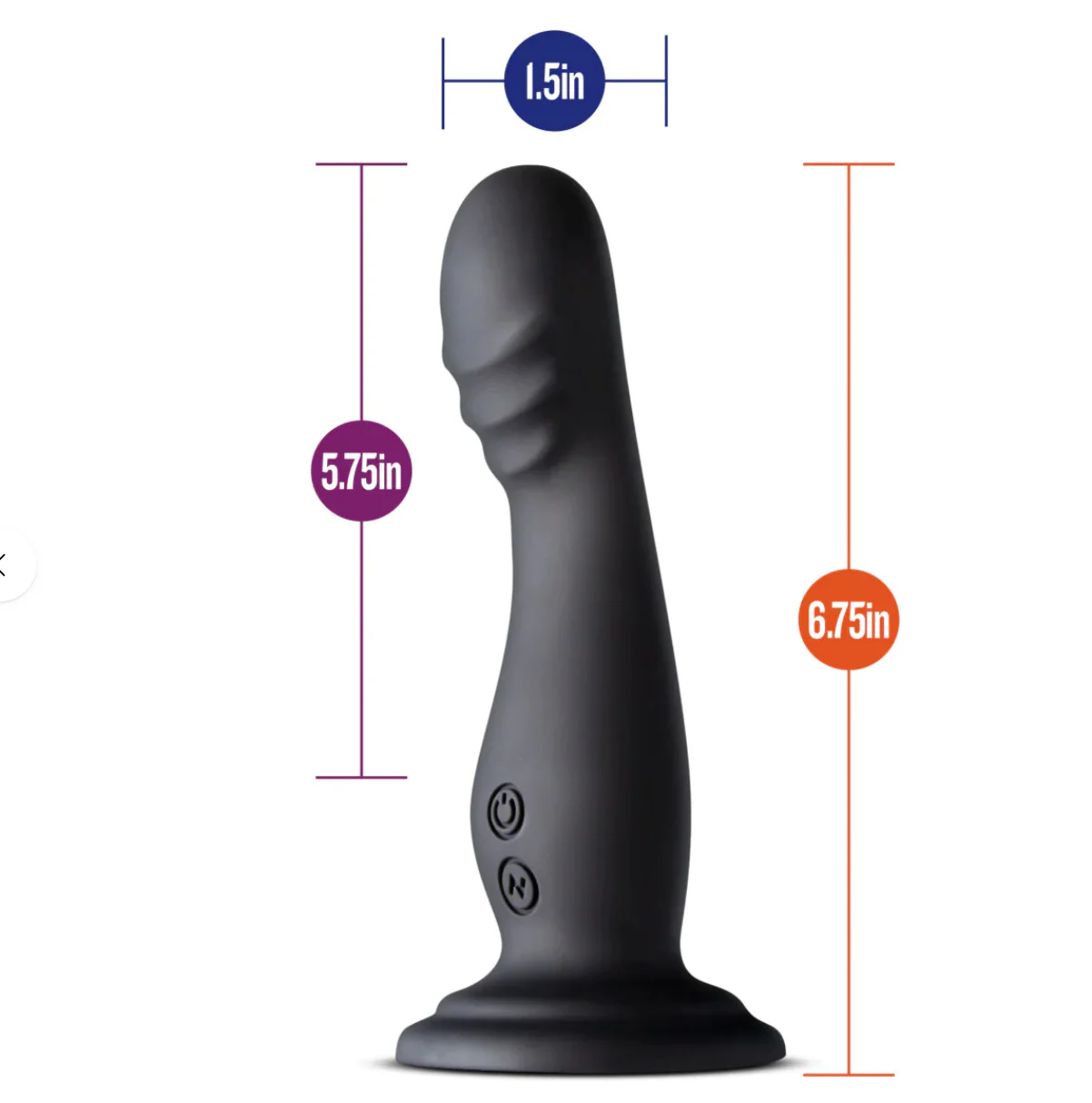 Dildo Impressions Amsterdam Black - 17 cm - Image 2