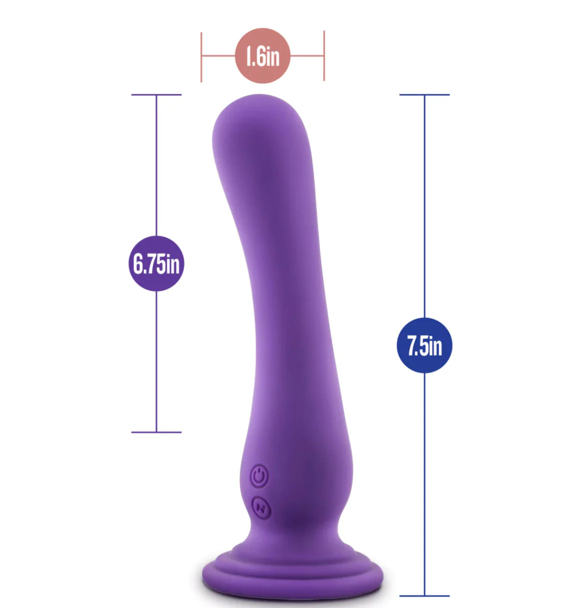 Dildo Impressions Ibiza Curved G-Spot Plum - 20 cm - Image 3