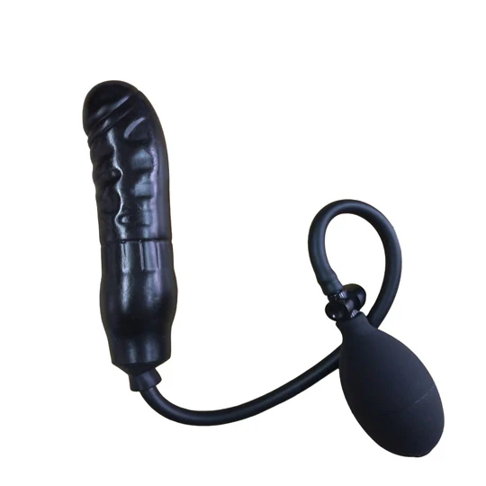 Dildo Inflatable Black Cock - 16 cm