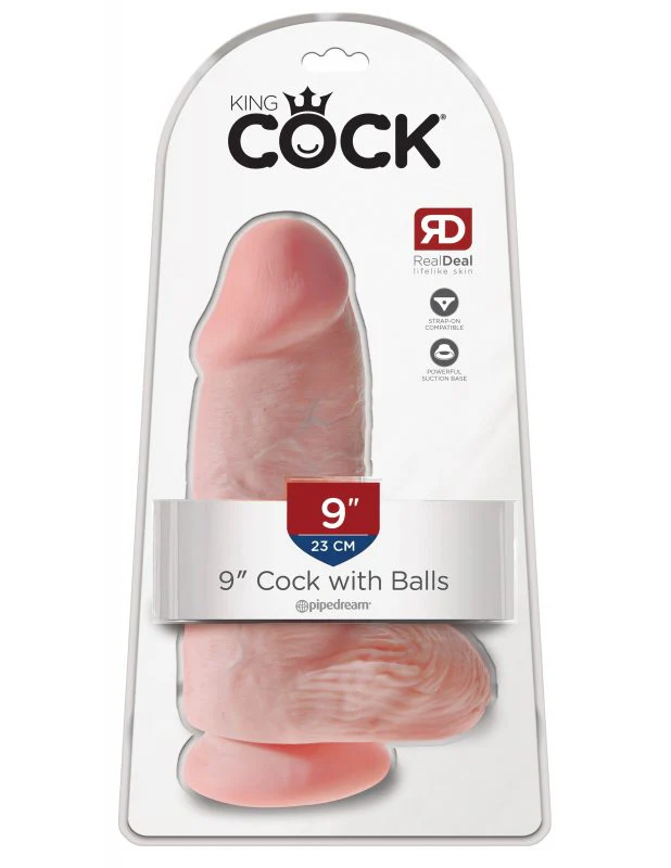 Dildo King Cock Chubby 9" Flesh
