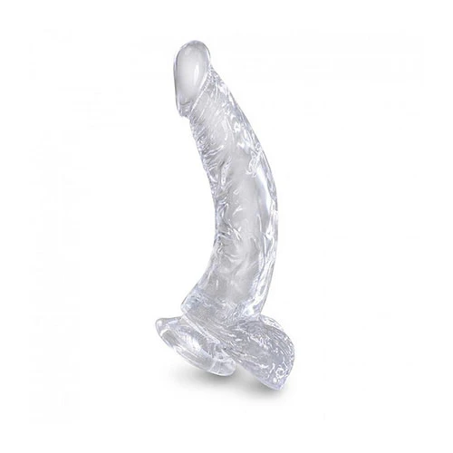 Dildo King Cock Clear - 19 cm Cock With Balls - Image 2