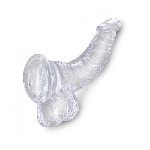 Dildo King Cock Clear - 19 cm Cock With Balls - Image 3