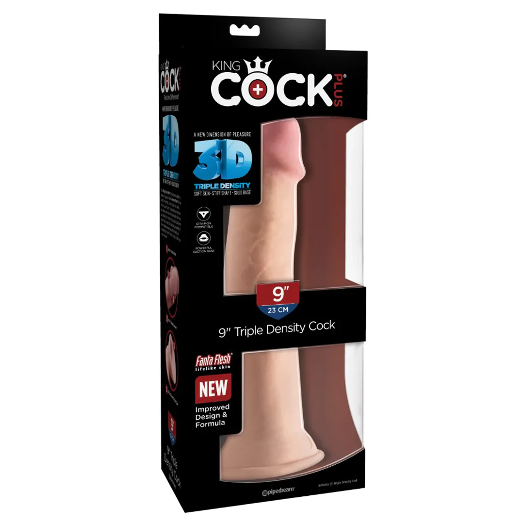 Dildo King Cock Plus 9″ Triple Density Cock