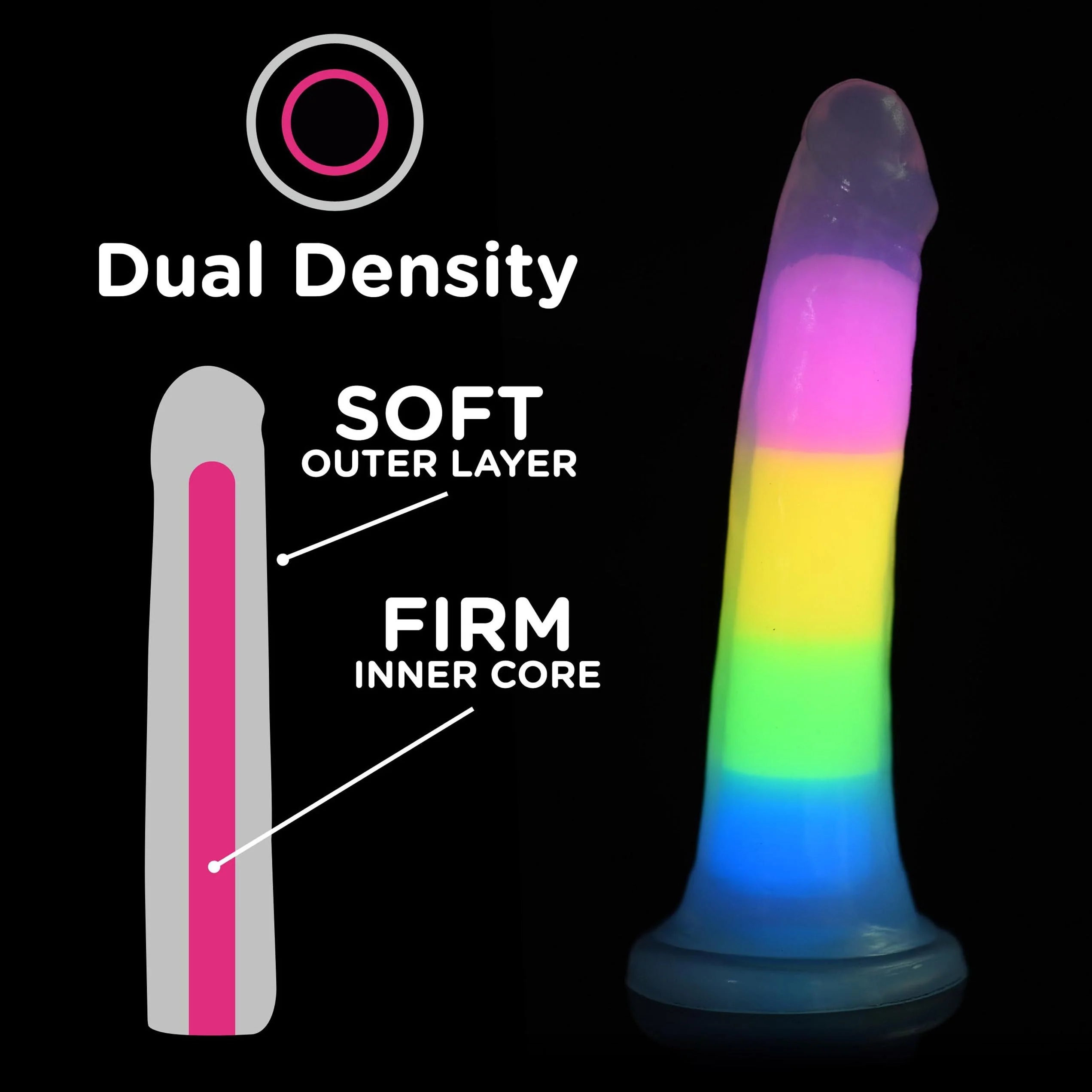 Dildo Lollicock Glow in the Dark - 18 cm - Image 6