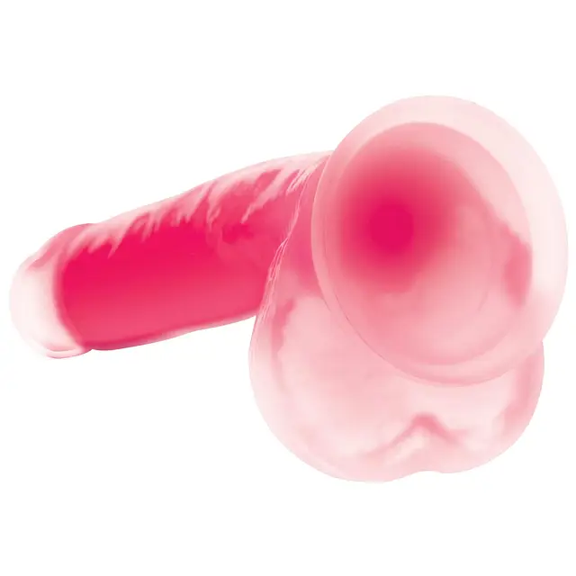 Dildo Lollicock Glow in the Dark with Balls - 18 cm - Image 4