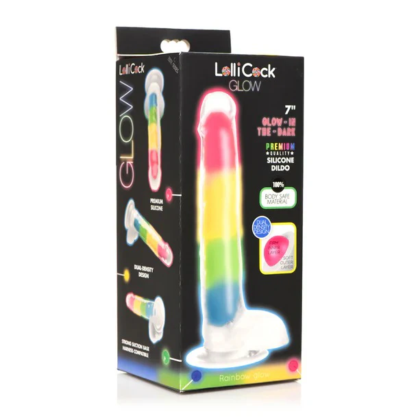 Dildo Lollicock Glow in the Dark with Balls - 18 cm - Image 9