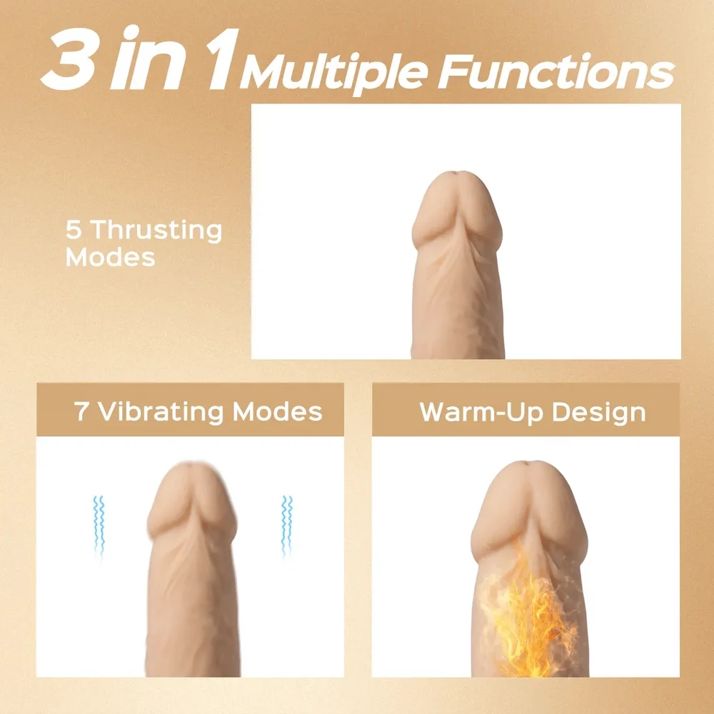 Dildo LUIS App-controlled 8.5 Inch Realistic Thrusting Dildo Vibrator - Image 7