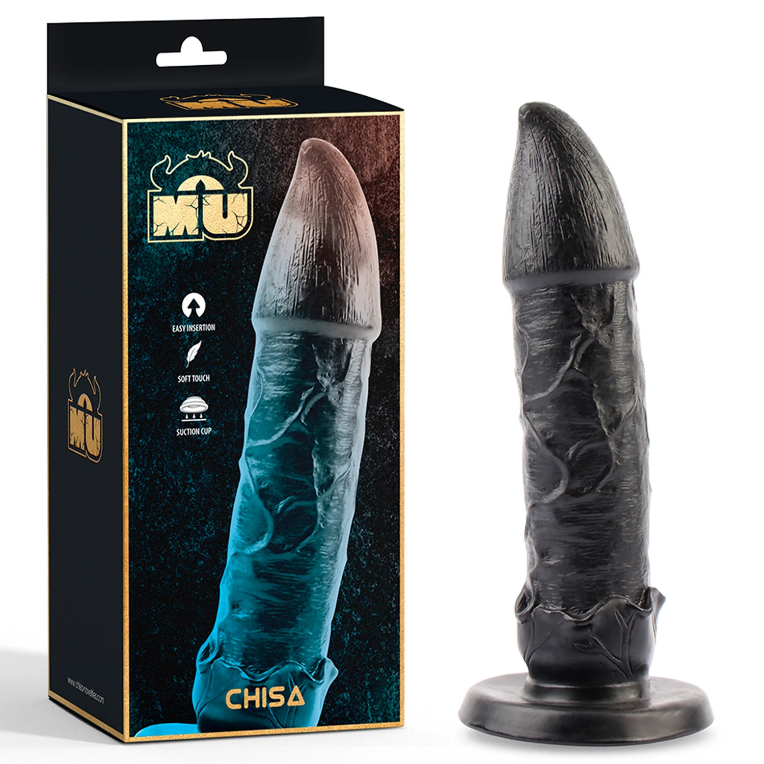Dildo Monster Black Detector - 20 cm
