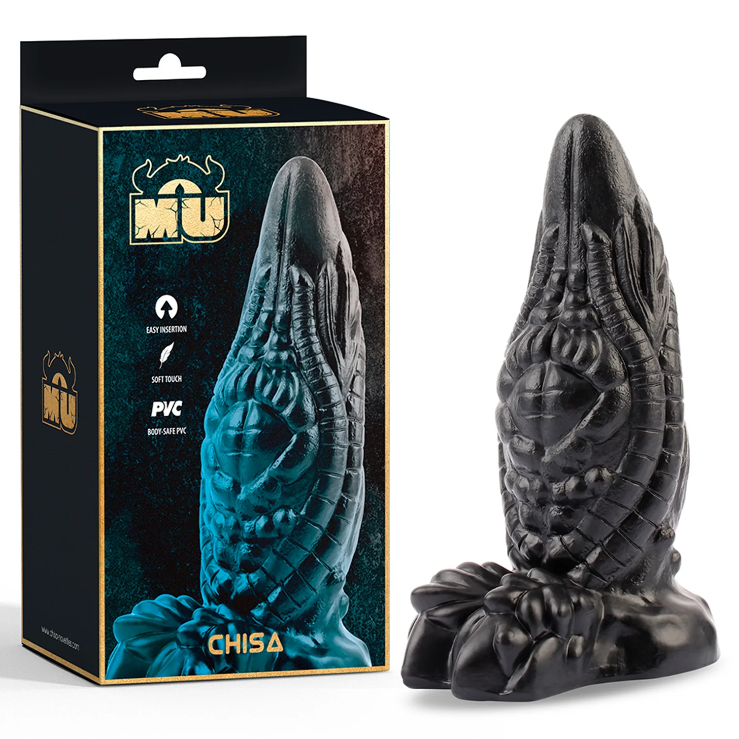 Dildo Monster Black Monstrous - 19 cm