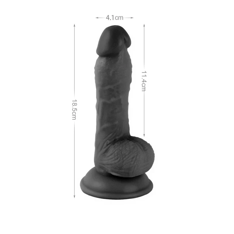 Dildo Mr Rude Realistic Chubby Dong w/balls - 18.5 cm - Image 4