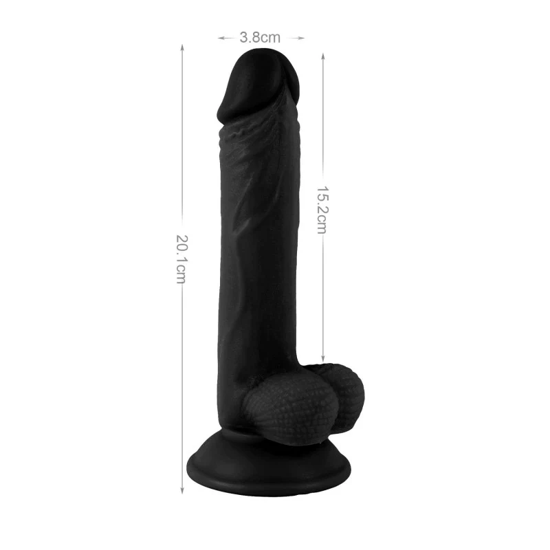 Dildo Mr Rude Realistic Dong w/balls - 20 cm - Image 4