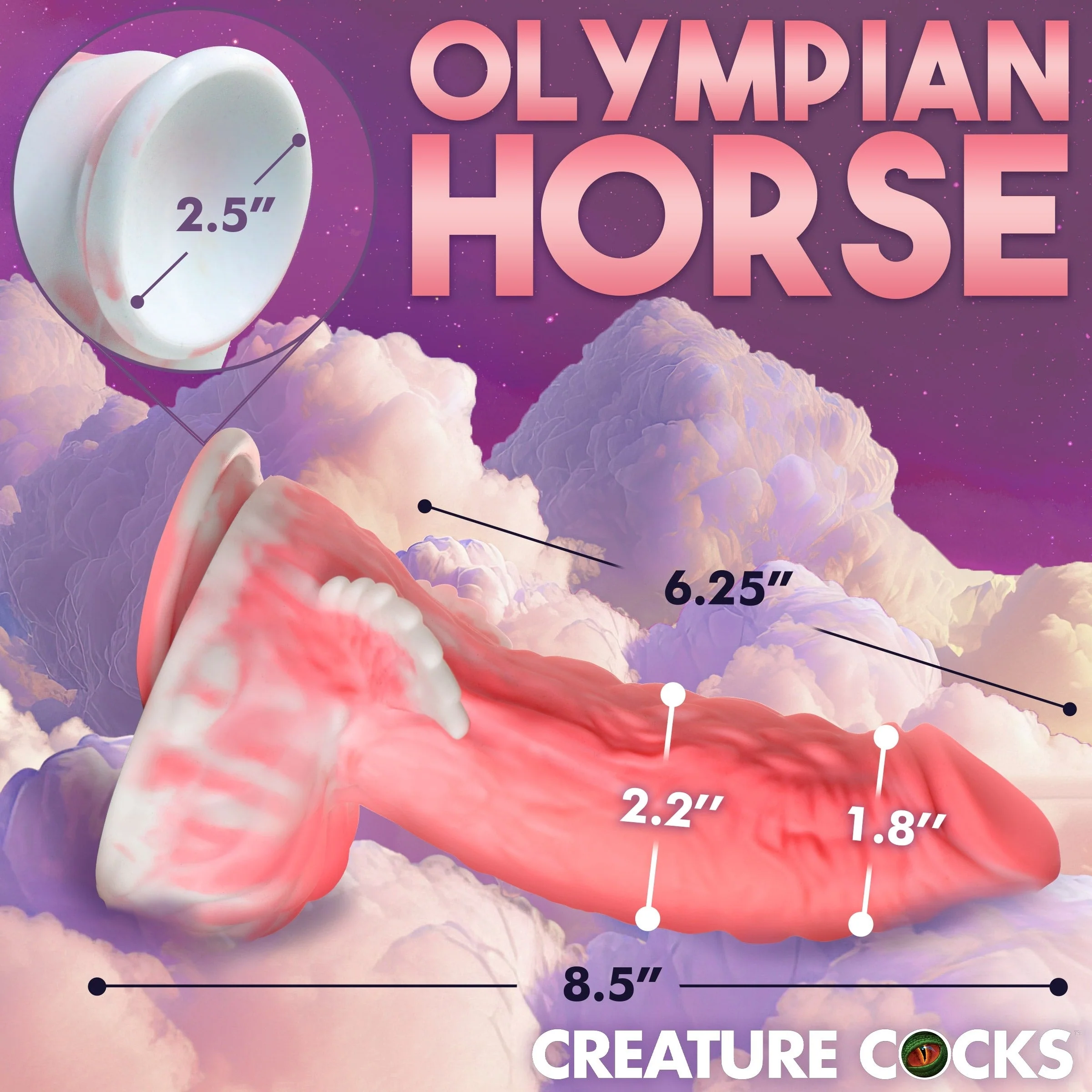 Dildo Pegasus Pecker Winged Silicone Dildo 21 cm - Image 4