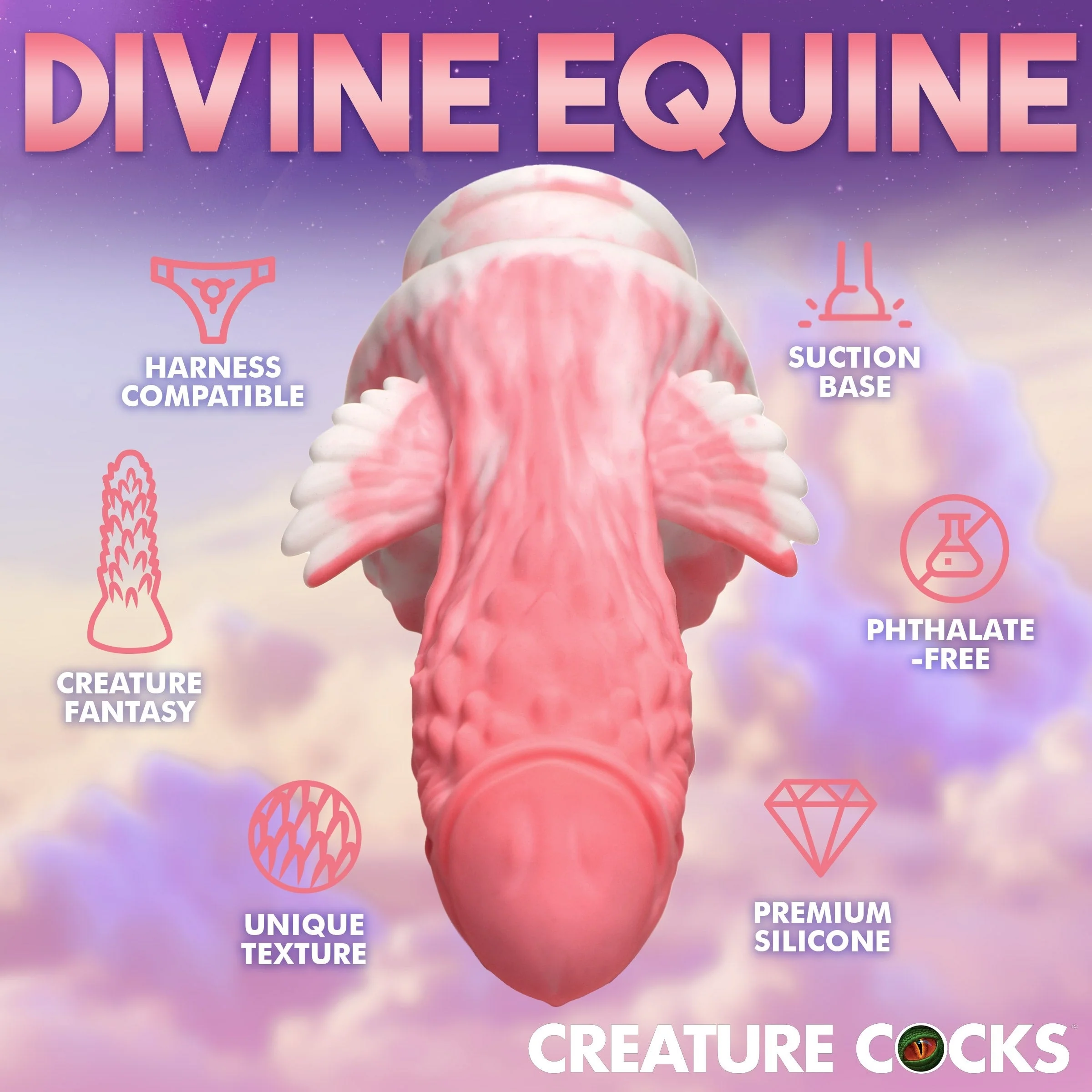 Dildo Pegasus Pecker Winged Silicone Dildo 21 cm - Image 6