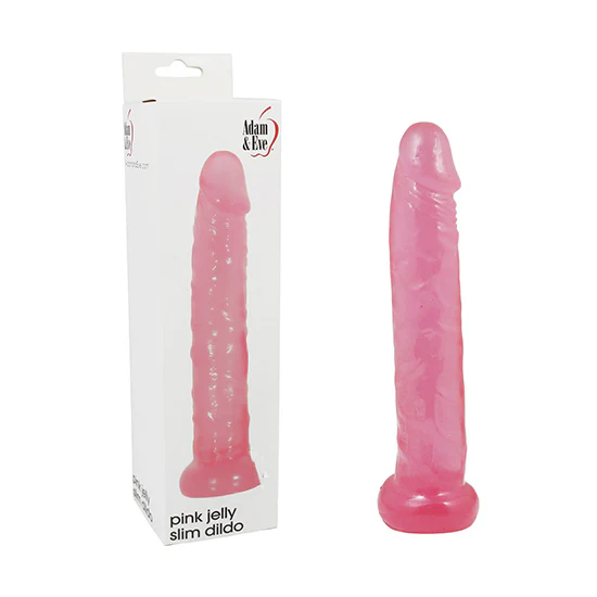 Dildo Pink Jelly Slim Dildo - 15 cm