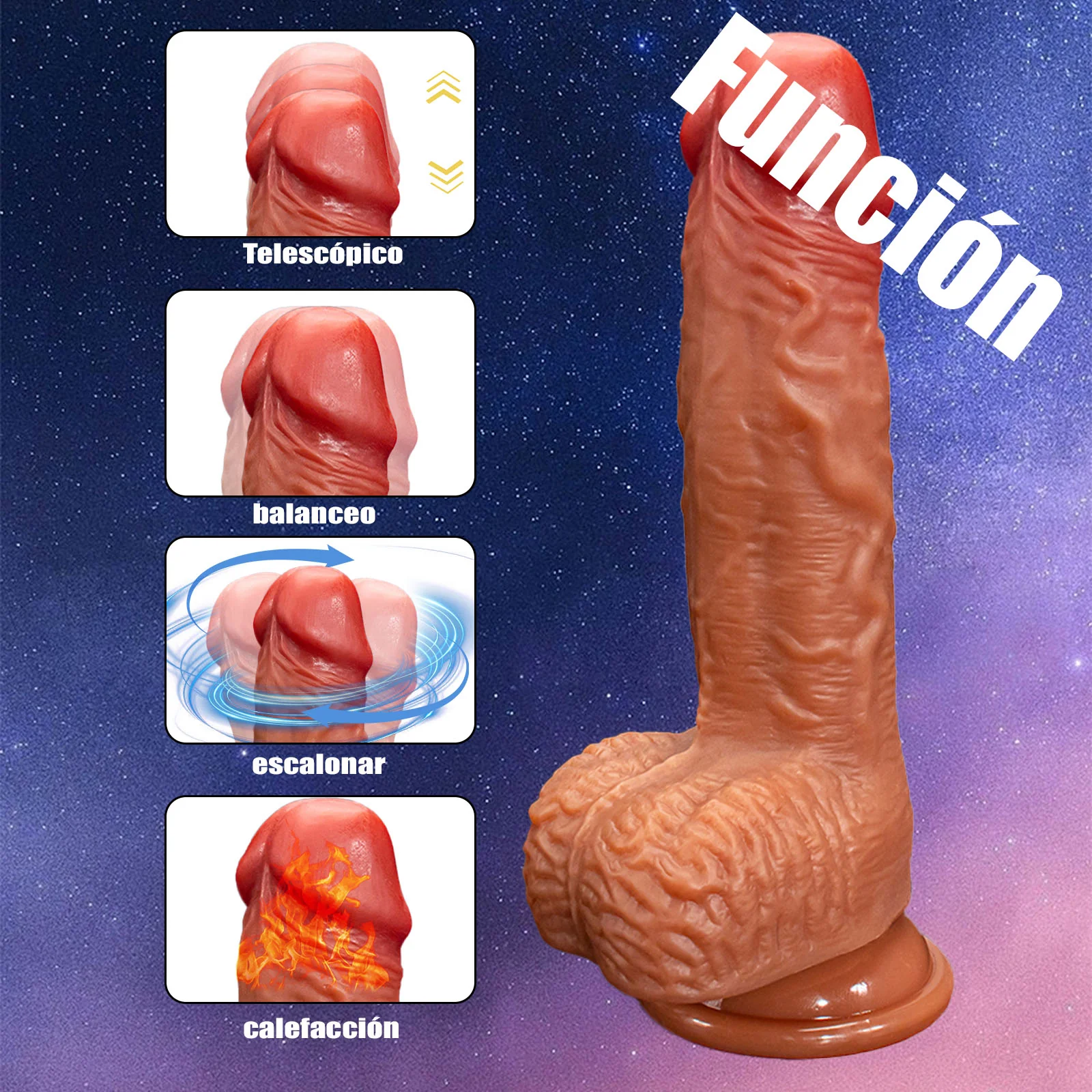 Dildo Rumble Rotating - 20 cm - Image 4
