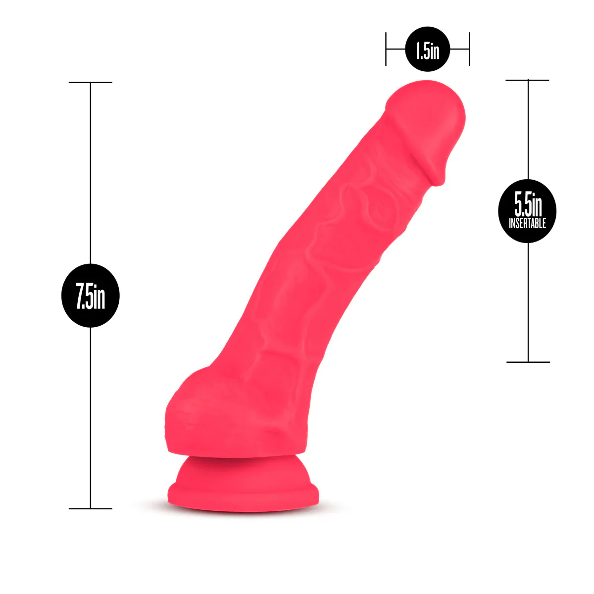 Dildo Ruse Hipnotize - Cerise - 19 cm - Image 4