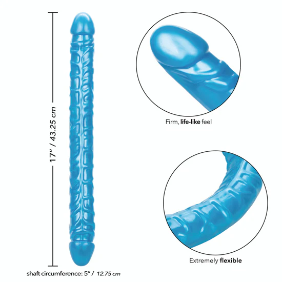 Dildo Size Queen 17in. - Blue - Image 2