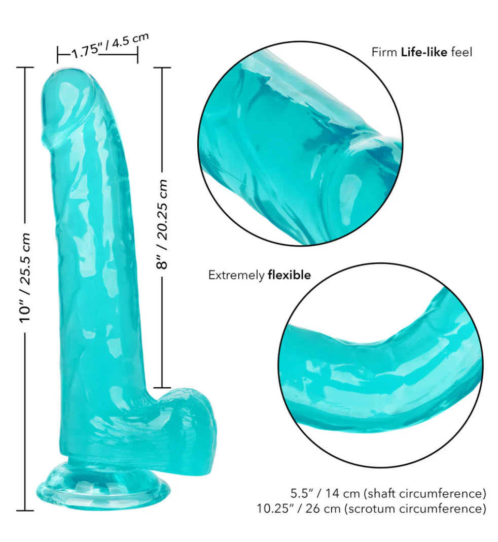 Dildo Size Queen - 20 cm - Blue - Image 2