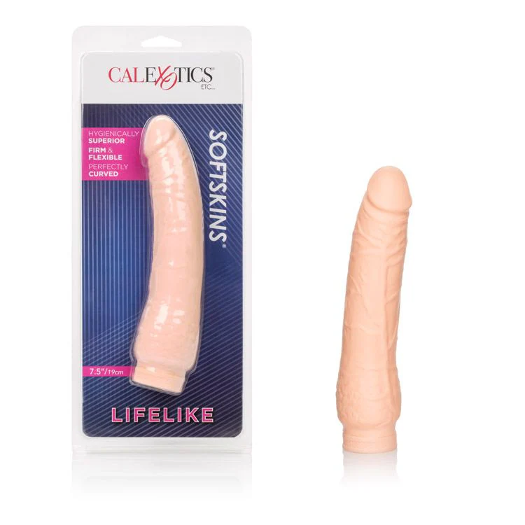Dildo Softskins Veined Dong 7.5"