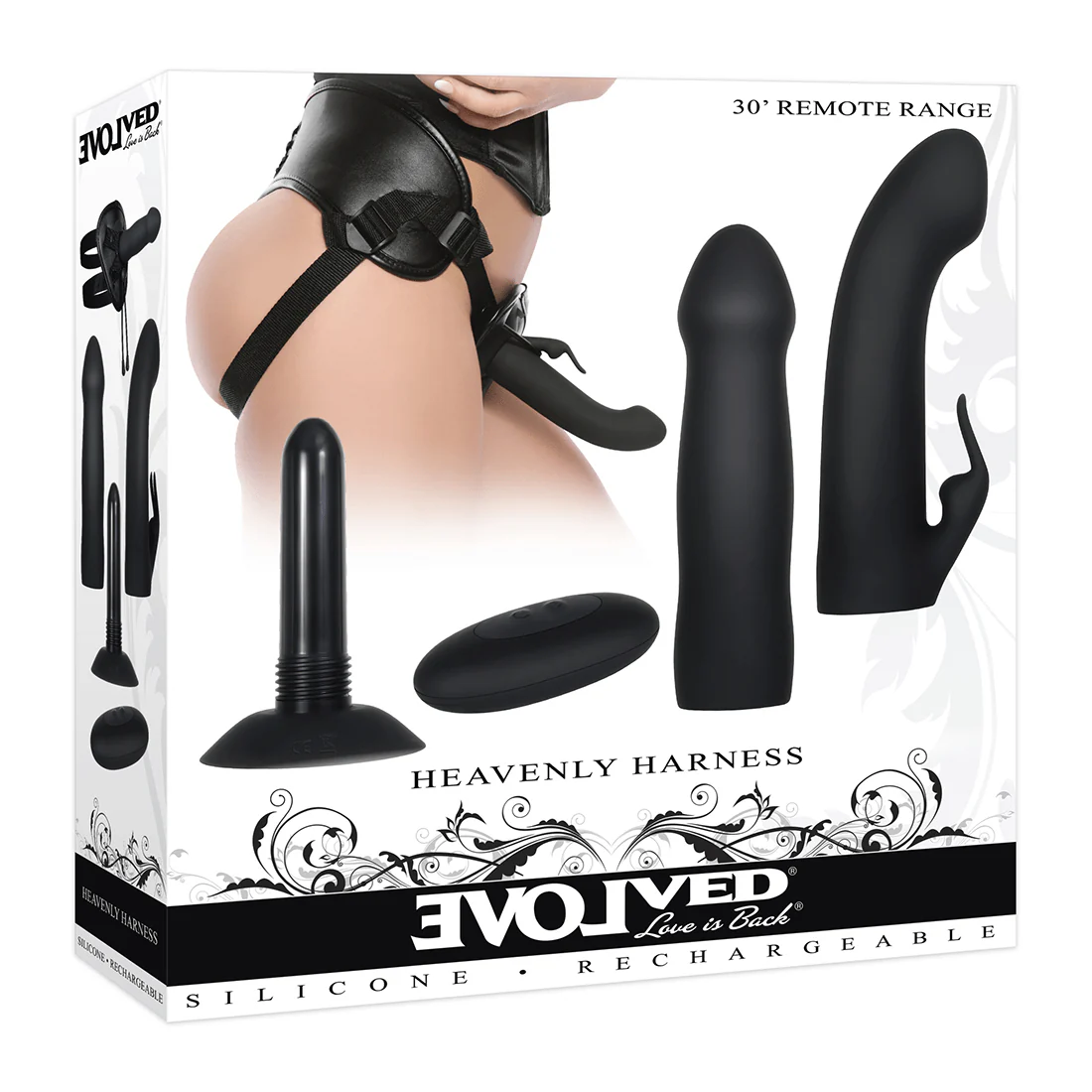 Dildo Strap On Heavenly Harness 5.85in.