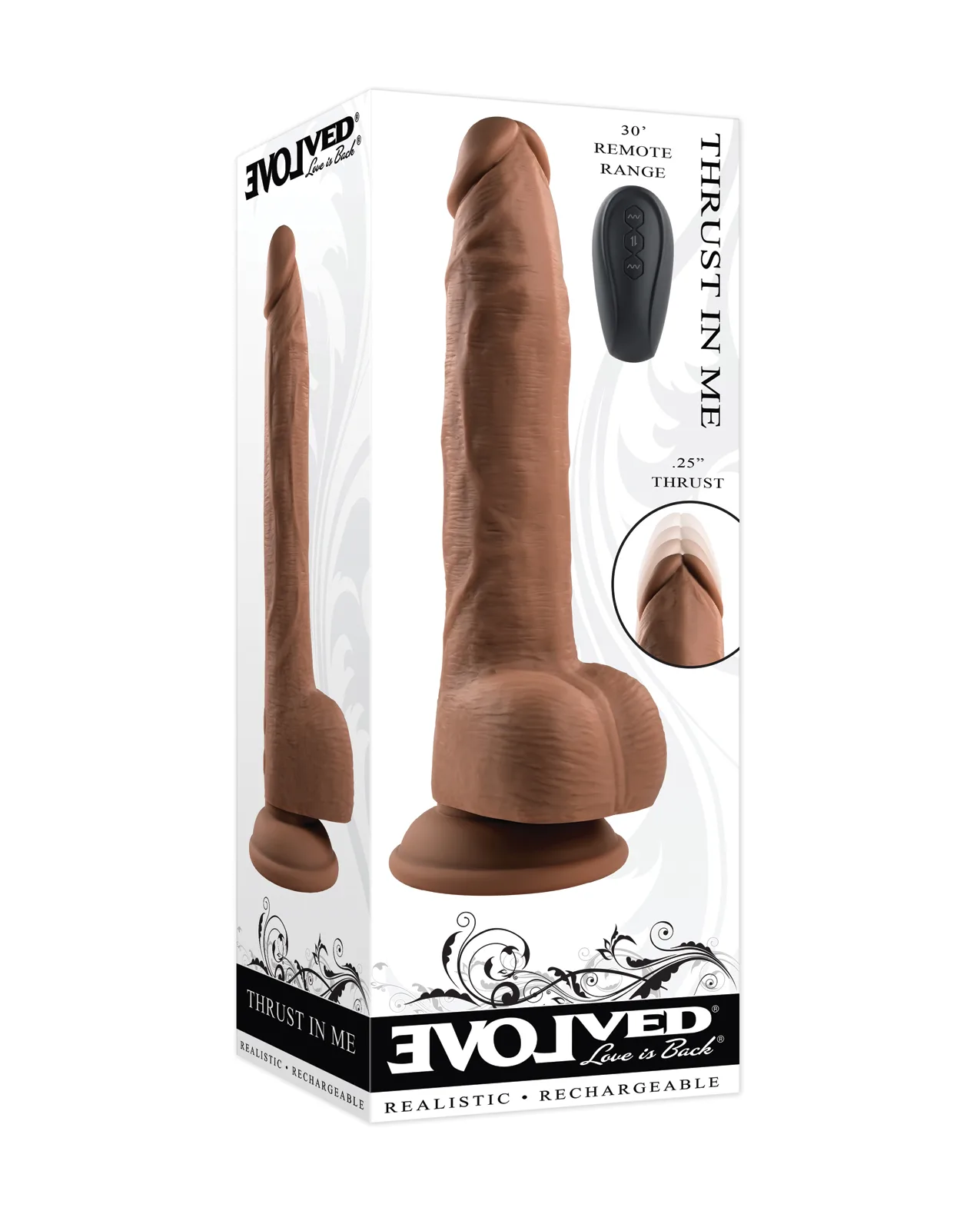 Dildo Thrust in Me Dark  9in.