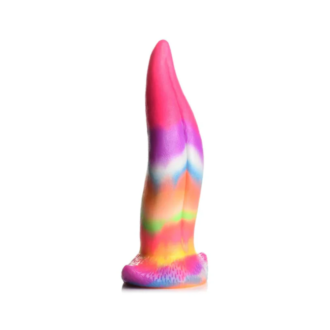 Dildo Unicorn Kiss Unicorn Tongue Glow-in-the-Dark - 19 cm