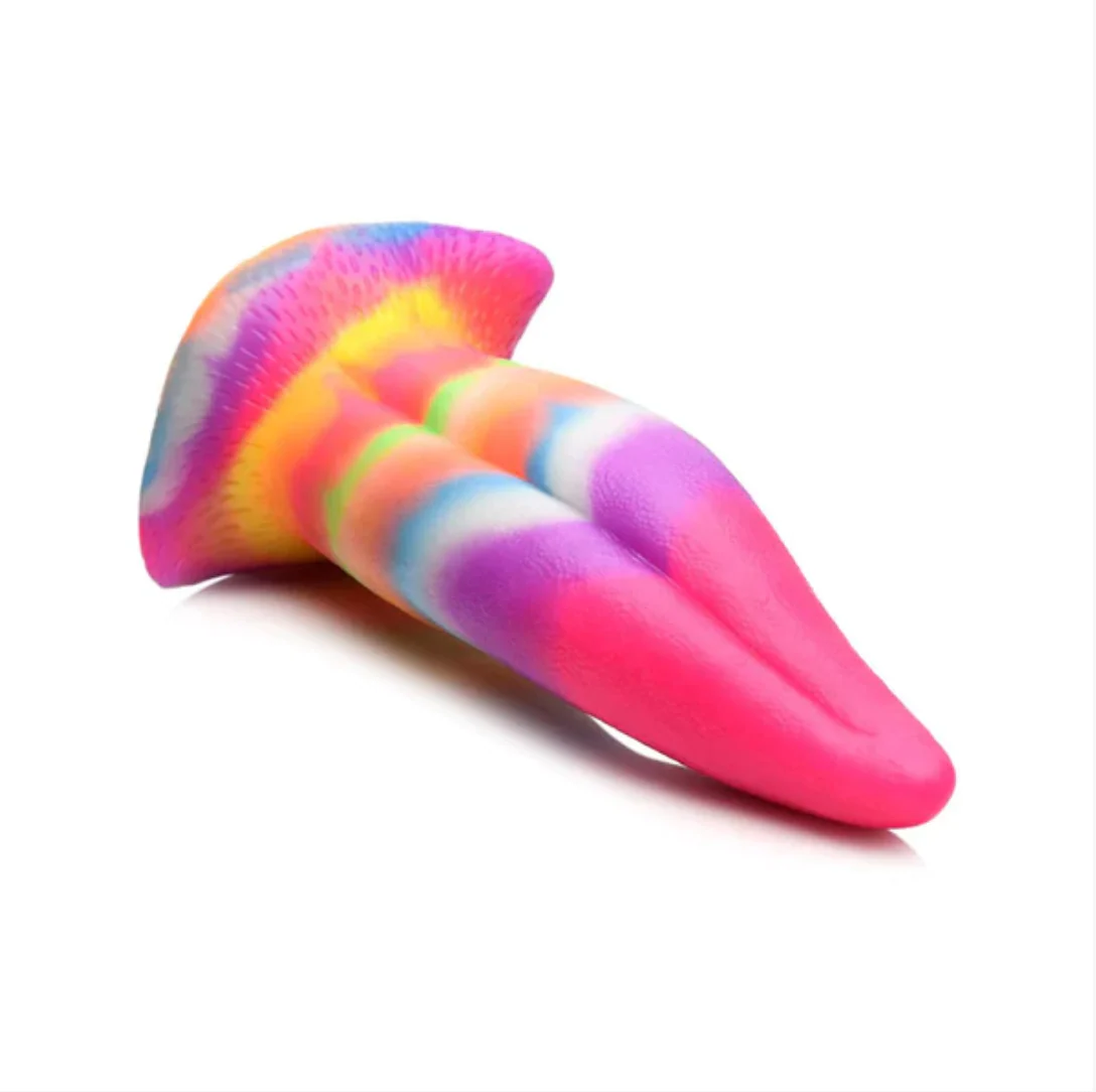 Dildo Unicorn Kiss Unicorn Tongue Glow-in-the-Dark - 19 cm - Image 3
