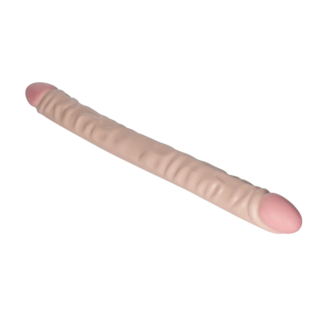 Dildo Veined Double Dong 18in./45.75 cm - Ivory - Image 2