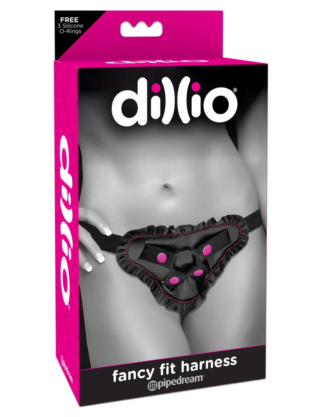 Dillio Fancy Fit Harness - Black/Pink