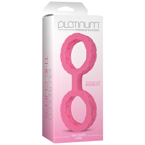 Esposas The Cuffs Large Pink - Platinum Premium Silicone