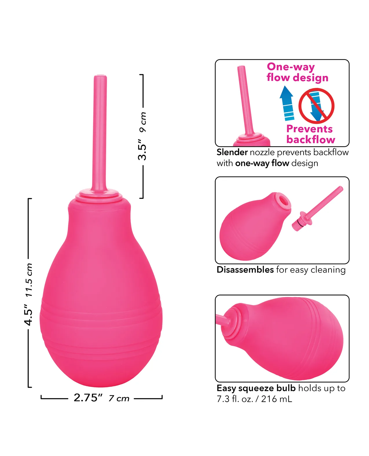 Ducha Anal Cheeky One Way Flow Duche - Pink - Image 2