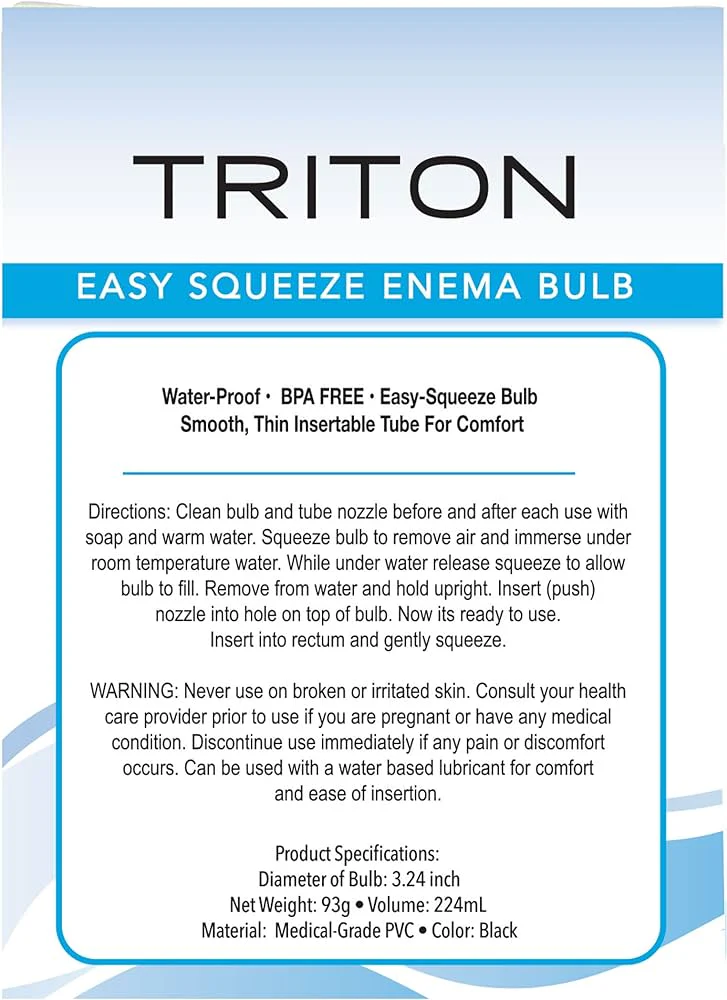 Ducha Enema Triton Easy Squeeze Bulb - Image 2