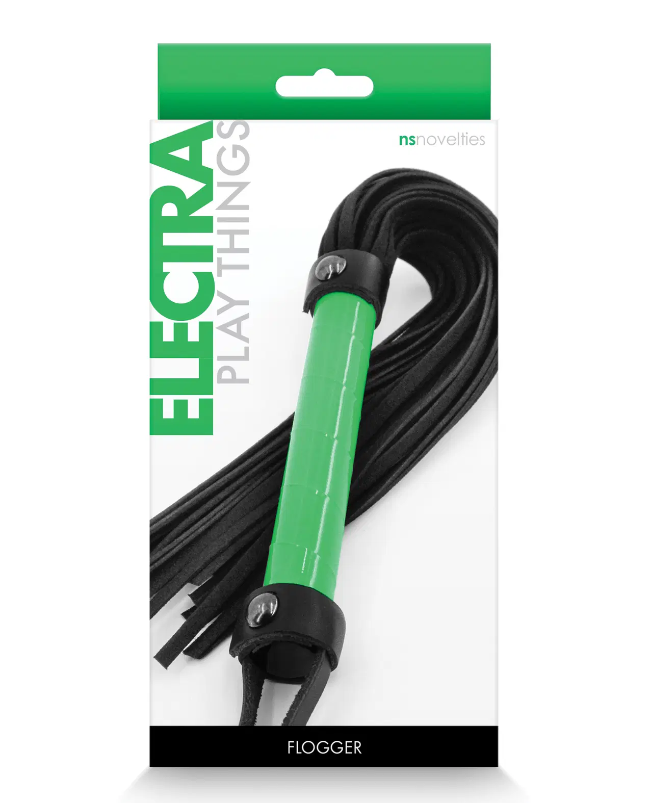 Azotador Electra Flogger - Green - Image 2