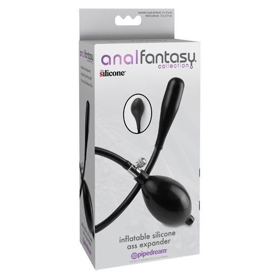 Expansor Anal Fantasy Collection Inflatable Silicone Ass Expander – Black