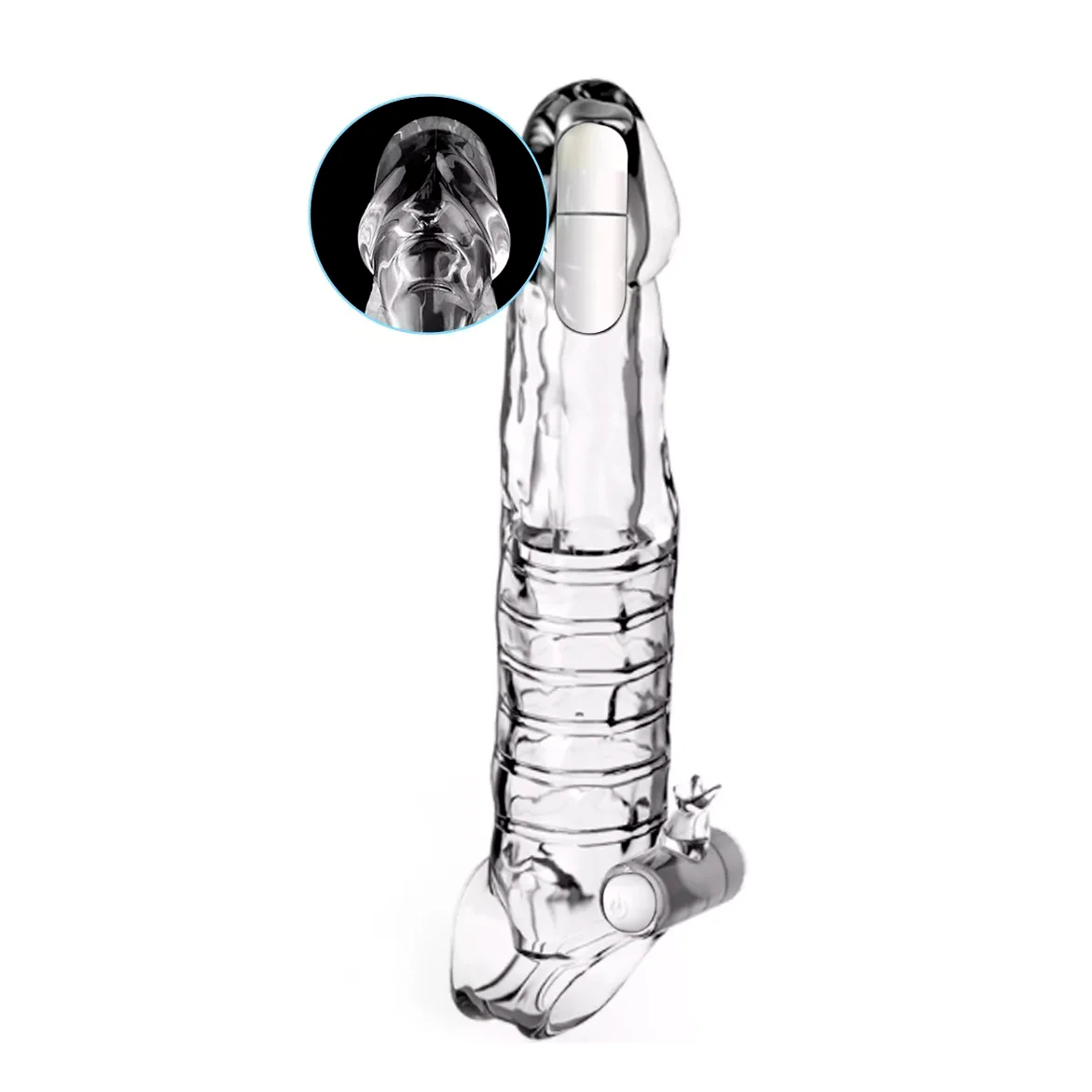 Extensión Clear Vibrating Penis Pro
