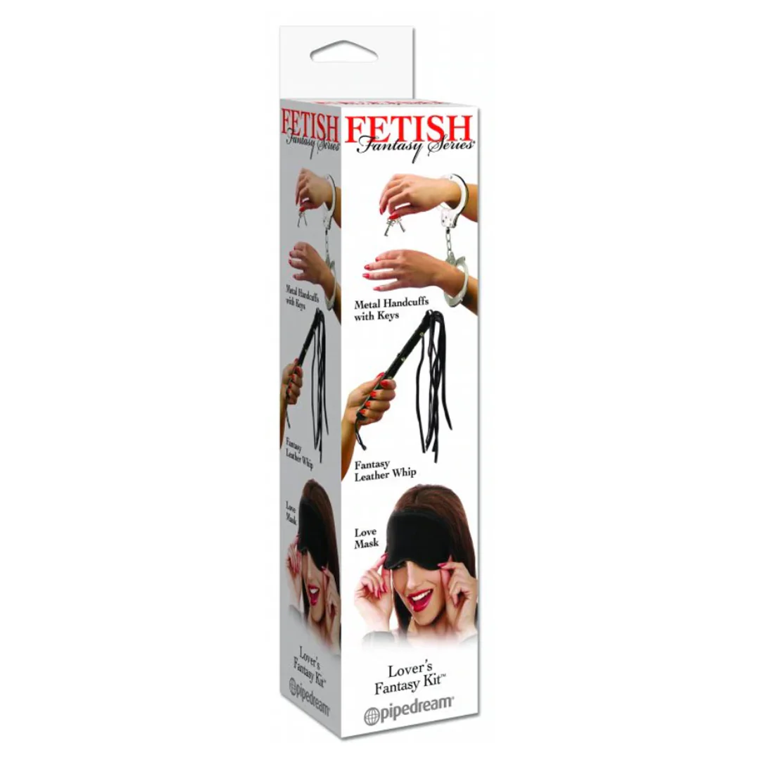 Set Fetish Fantasy Series Lover's Fantasy Kit - Black/Silver
