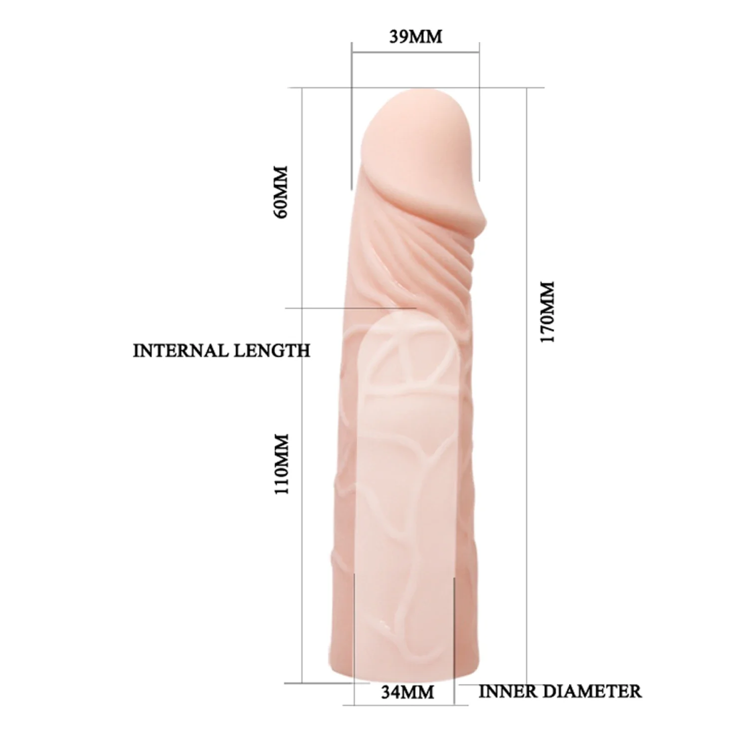 Funda extensora de pene 17 cm - Image 3