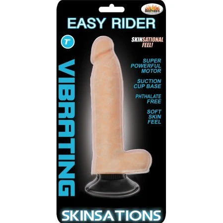 Dildo Easy Rider 7" Vibrating Flesh