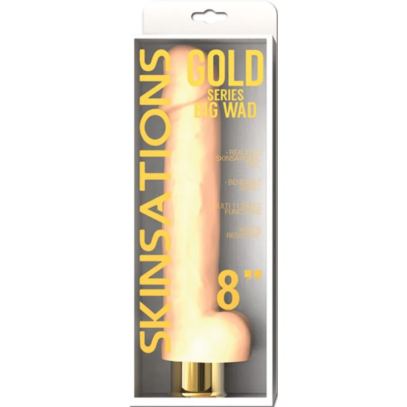 Dildo Big Wad Skinsations Gold Series 8"