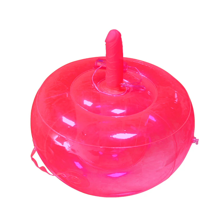 Inflable Bouncing Pink Sex Dildo - 15 cm - Image 2