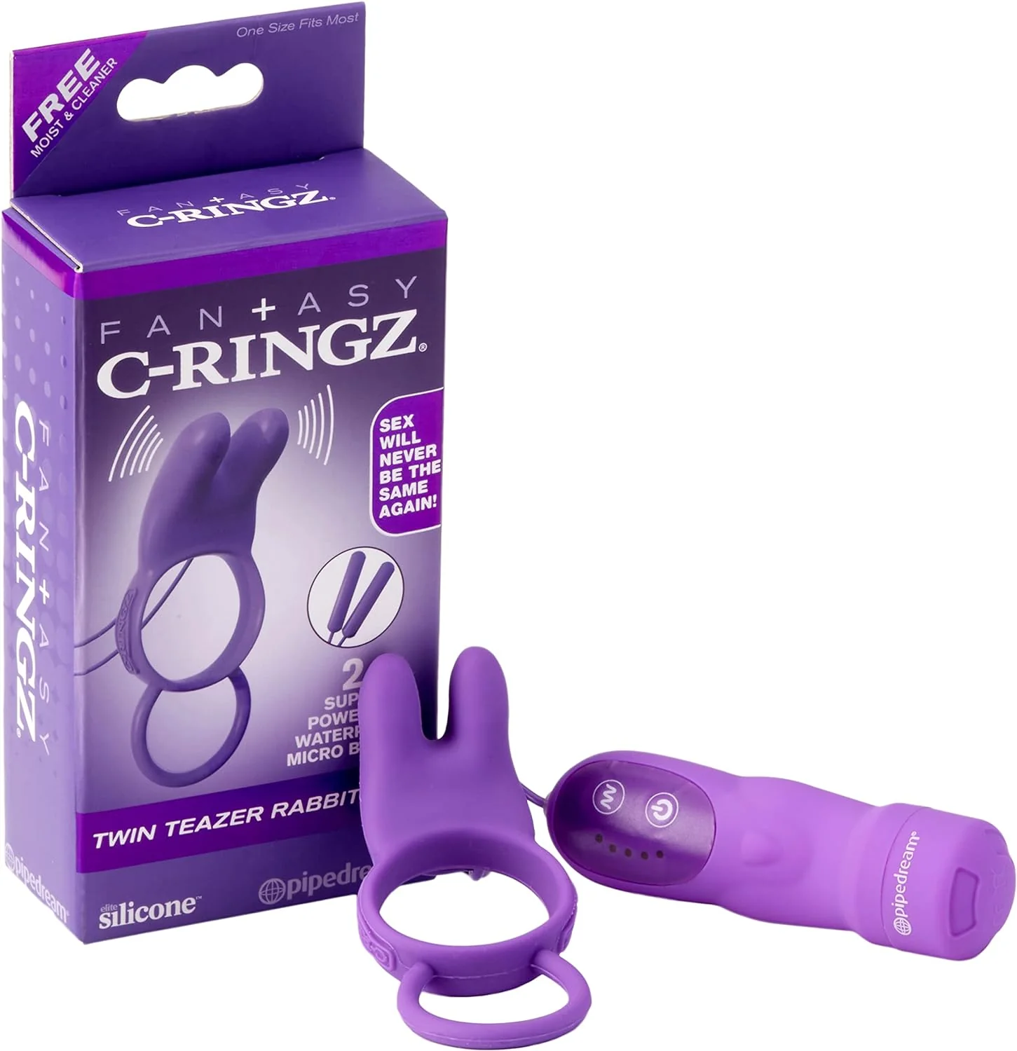 Anillo Fantasy C-Ringz Twin Teazers Rabbit - Image 2
