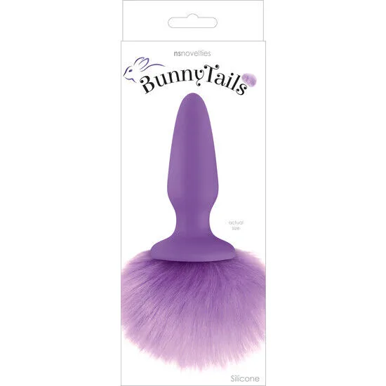 Plug Anal Bunny Tails - Purple - Image 2