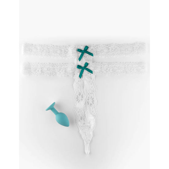Plug Anal Hookup Panties Crotchless Secret Gem - Fits Size XL-XXL - Image 2