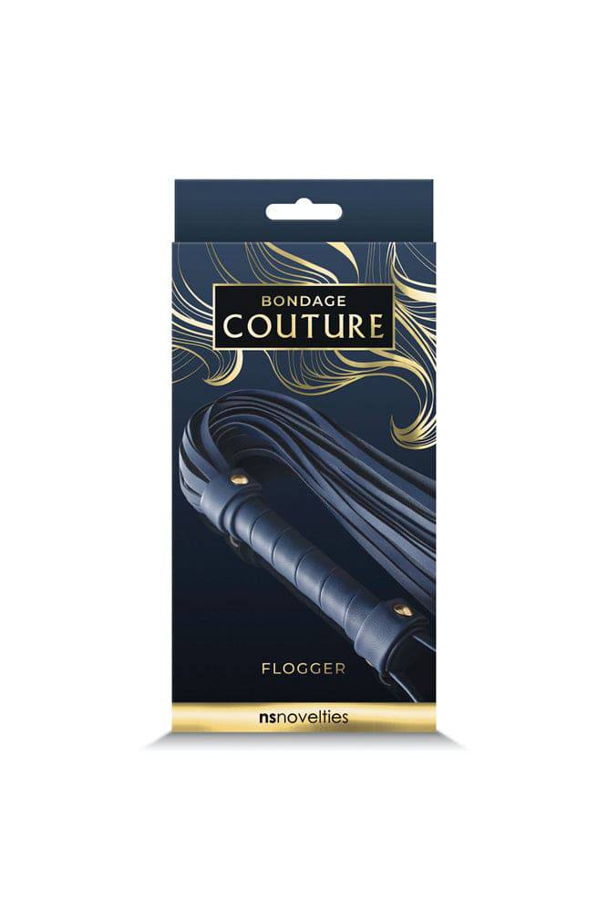 Latigo Bondage Couture Flogger - Blue - Image 2