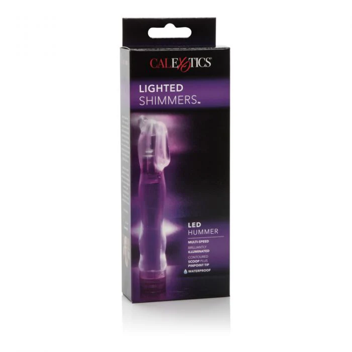 Vibrador Lighted Shim Led Hummer - Purple