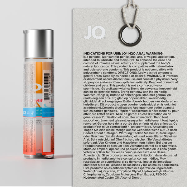 Lubricante JO H2O Warming Anal Lubricant - Image 3