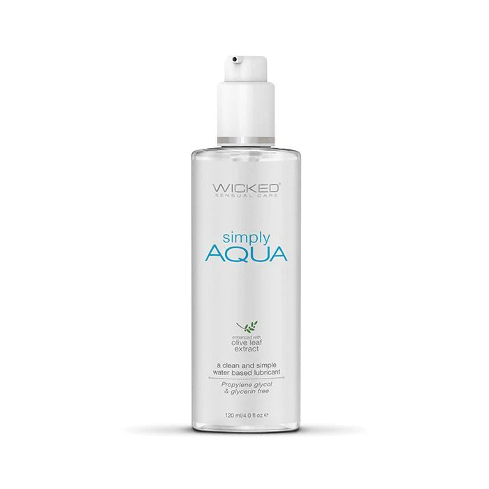 Lubricante Wicked Simply Aqua Waterbased Lubricant - 4 oz