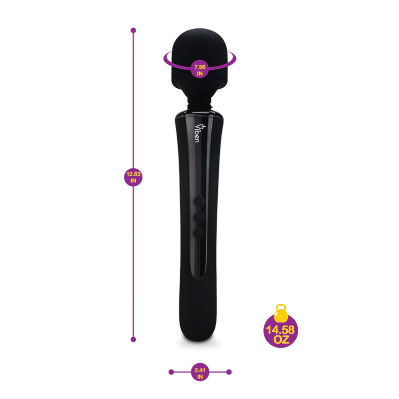 Masajeador Obsession – Intense Wand Massager – Black - Image 2